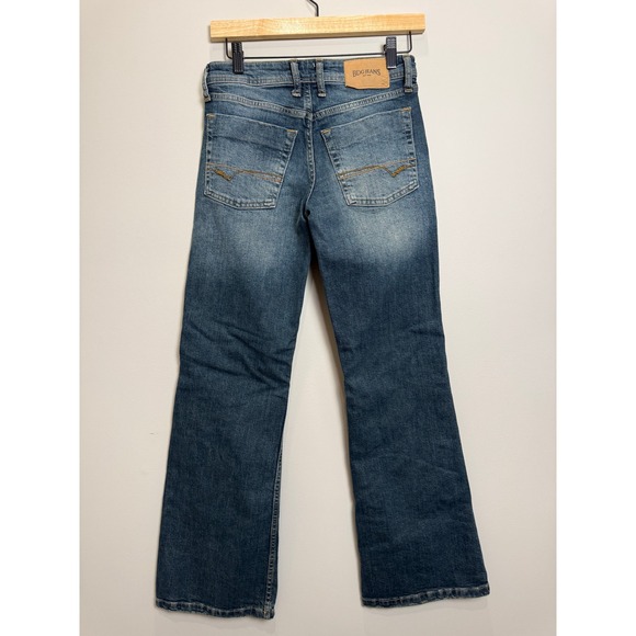 BDG Urban Outfitters Womens 24 Jeans Button Fly Boot Cut Dark Wash Classic Denim - Picture 2 of 15